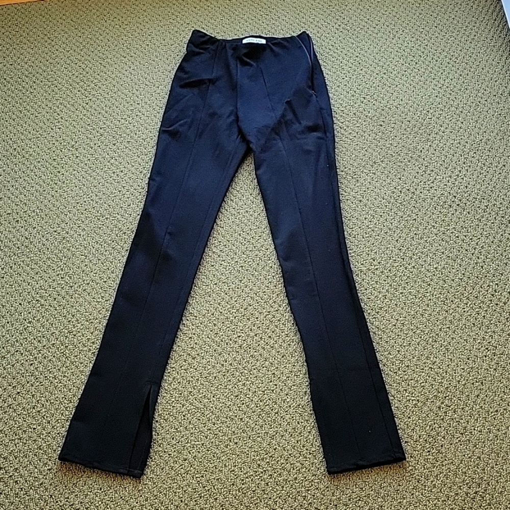Anine Bing long black stretch pants